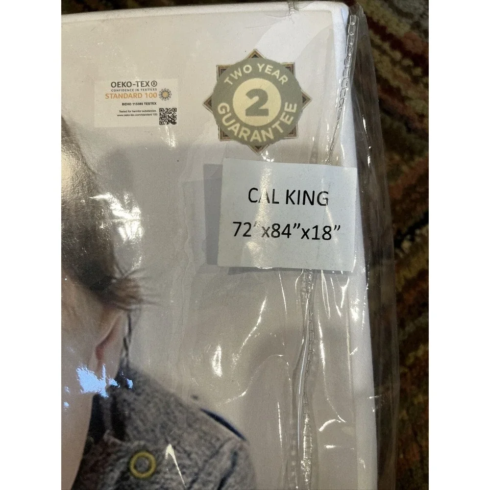 Sleep Academy Cal King 72”x84x18 Waterproof‎ Mattress Protector Non Allergenic